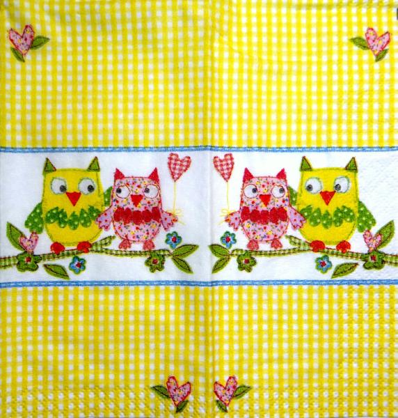 050 Owls - 4-ply - Colourful Life - Handkerchief